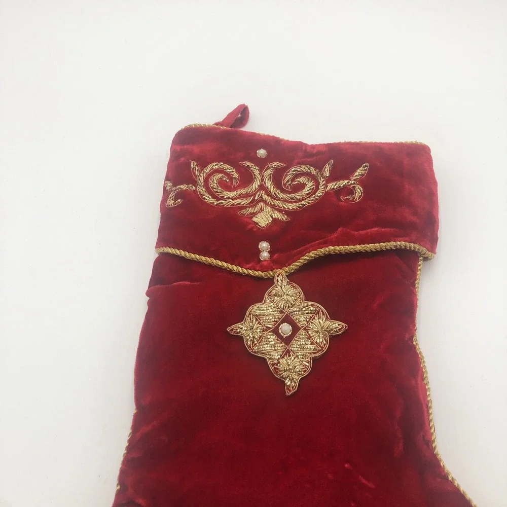 Christmas Stocking‎ Aldik Made In India Top 100% Viscose Lining Filling 100% Cot